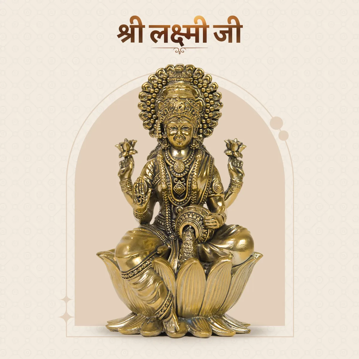 Lakshmi Ji Statue Superfine Brass